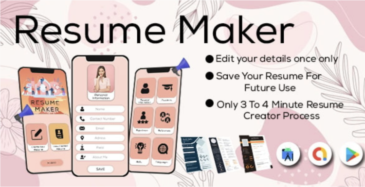 Resume PDF Maker - CV Builder - Resume Builder App - CV Maker PDF - Resume Maker - Resume PDF Editor