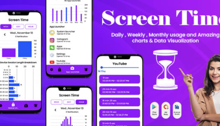 Screen time - Time Tracker - Restrain yoursel - App Usage - App Usage Summary -Time Management