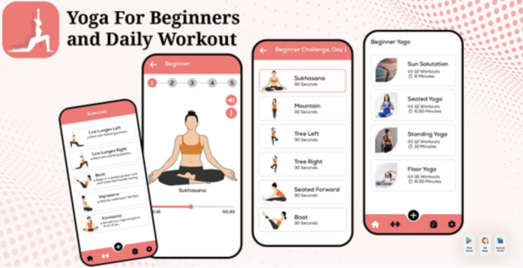 Yoga For Beginners - Asanas Poses - Daily Workout - Yoga Poses - Yoga For Starting - Yoga Classes
