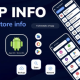 App info – Store Info – App Backup – Restore Option – App Info Checker – SDK Version