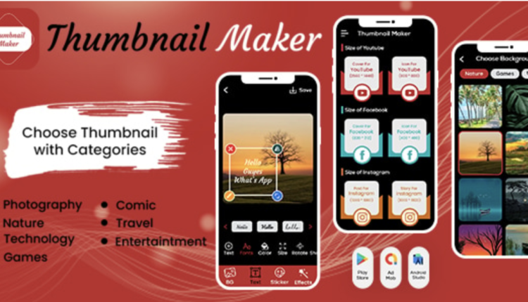 Thumbnail Maker - Channel Art - Banner Studio - Photo Editor - Banner editor - Video Thumbnail
