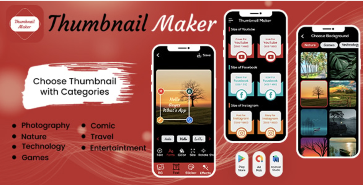 Thumbnail Maker - Channel Art - Banner Studio - Photo Editor - Banner editor - Video Thumbnail 2 Thumbnail Maker - Channel Art - Banner Studio - Photo Editor - Banner editor - Video Thumbnail