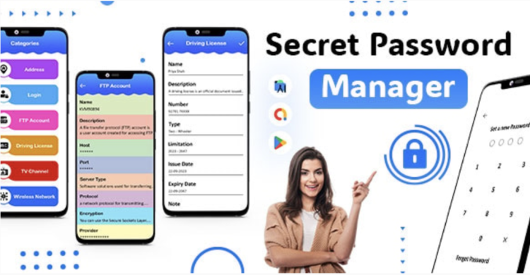 Secret Password Manager - Password Keeper - Password Safe - Save Password - PassCode Manager