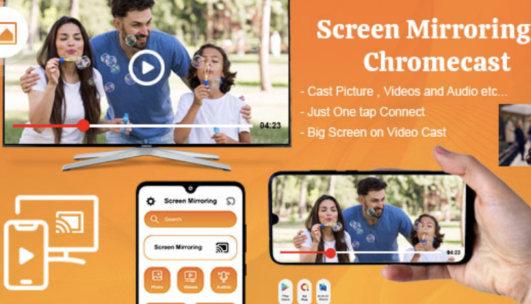 Screen Mirroring - Chromecast - Miracast - Cast to TV - Screen Cast Direct - Cast Android Device