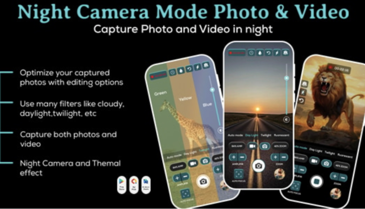 Night Camera Mode - Photo and Video - HD Camera Filter - HD Night Camera Pro - Night Mode Camera