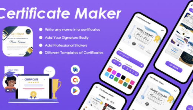 Certificate Maker - Certificate Generator - Certificate Templates Maker - Professional Certificate