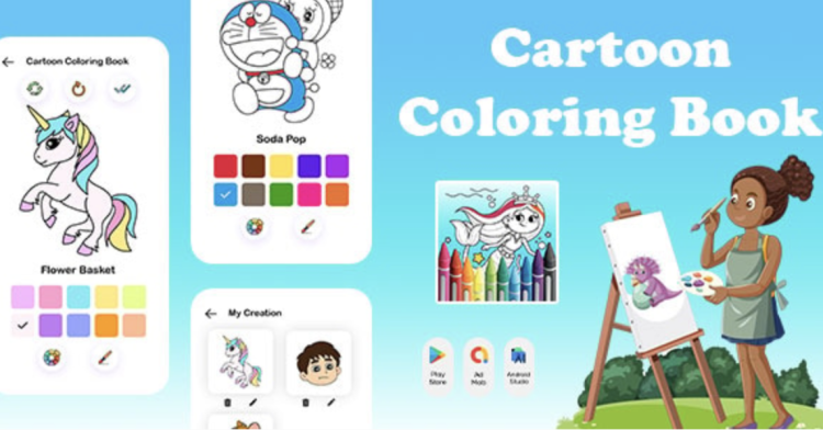 Cartoon Coloring Book - Baby coloring book for kids - Happy Color - Coloring Games - Coloring World