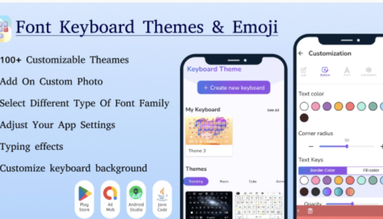 Font Keyboard - Keyboard Themes & Emoji Fonts - Design Keyboard - Design Keyboard color