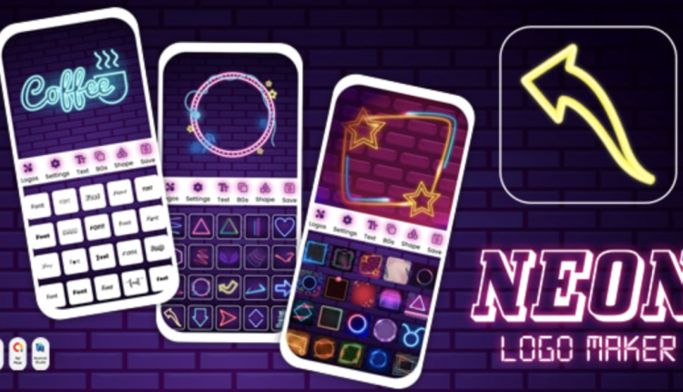 Neon Logo Maker - Logo Creator - Graphic Design - Logo Templates - Photo Editor - Text editing