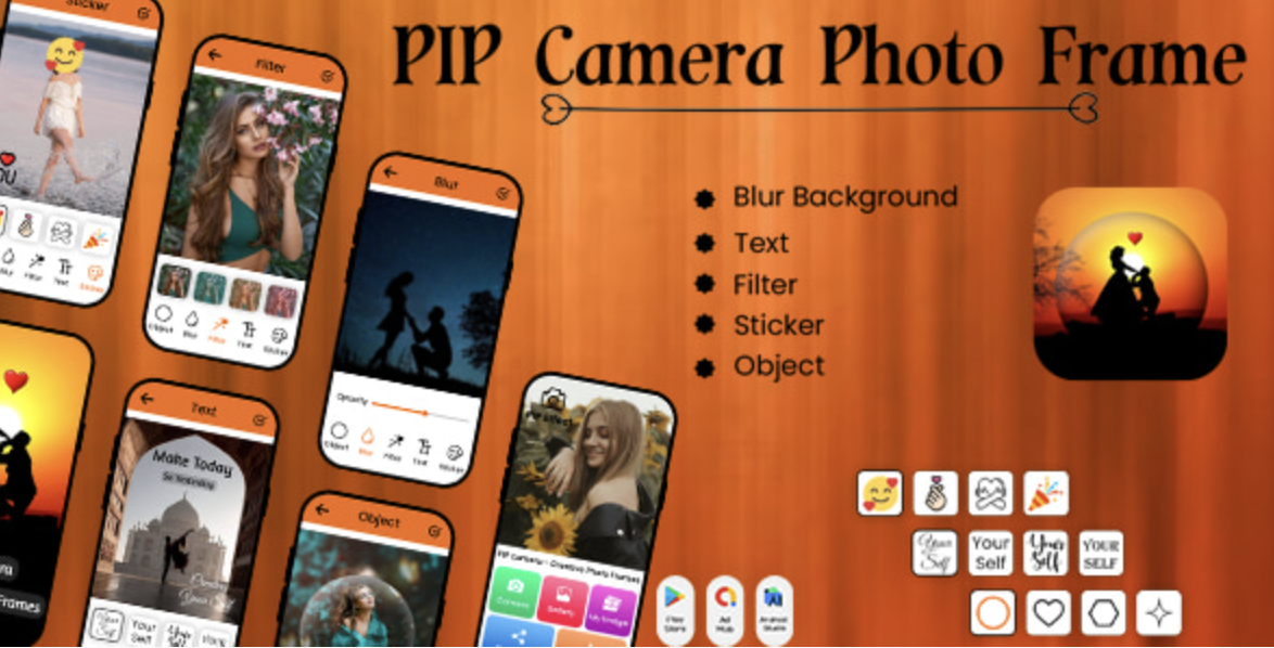 PIP Camera Frames - Photo Editor Amazing Effects - Photo PIP - PIP Camera Collage Maker - PIP Effect 2 PIP Camera Frames - Photo Editor Amazing Effects - Photo PIP - PIP Camera Collage Maker - PIP Effect