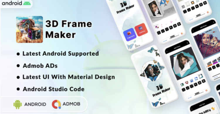 3D Photo Maker - 3D PhotoEditor | Photo Frame Maker | Android App | Admob Ads
