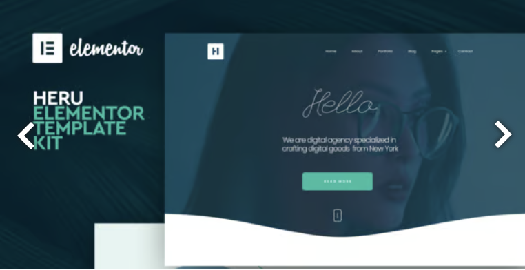 Heru - Creative Elementor Template Kit 2 Heru - Creative Elementor Template Kit