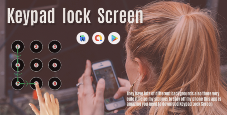 Keypad Lock Screen - Keypad Lock - Phone Secure - patterns Lock Screen - Lock Screen - Admob Ads