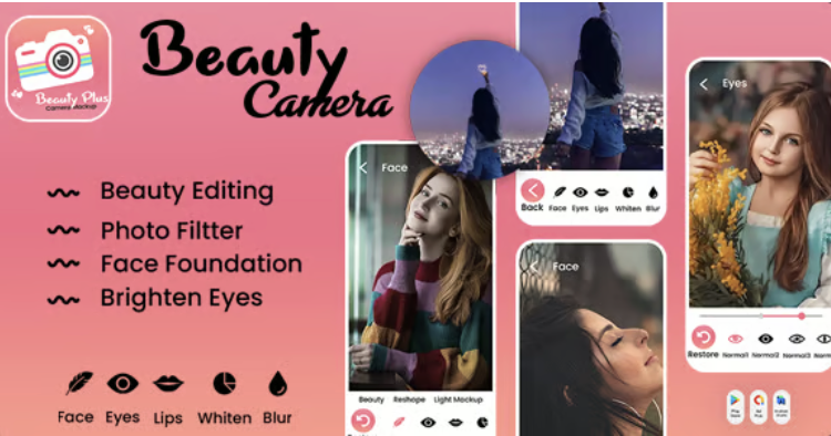 Sweet Beauty Camera Makeup - Photo Editor - Selfie Camera - AI Photo Editor - Eye Color