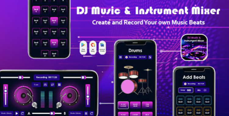 DJ Music And Instrument Mixer - DJ Mix Studio - Music Editor - Remix Maker - Looper - Beat Mixer