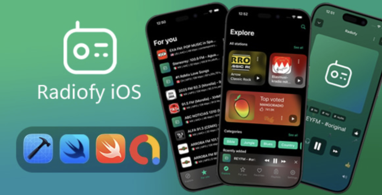 Radiofy - Online Radio Streaming App for iOS | Swift & SwiftUI