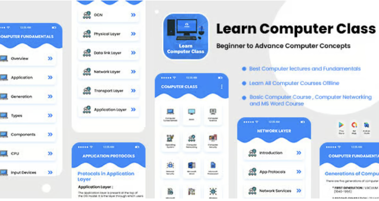Learn Computer Course Offline - Computer Full Course Offline - Learn Computer Basic - Advace Course