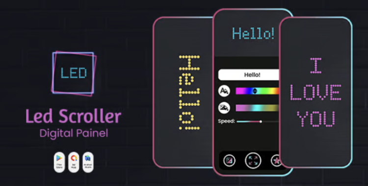 LED Scroller - Digital Painel - LED Banner - LED Text Banner - Banner Marquee - LED Sign Board
