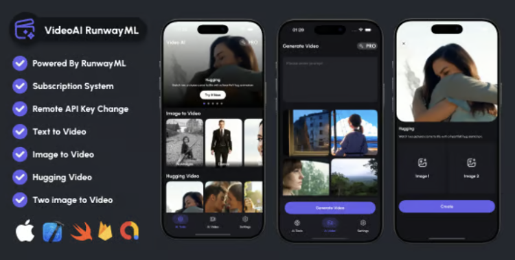 VideoAI IOS RunwayML AI Video Generate Mobile App SwiftUI IOS