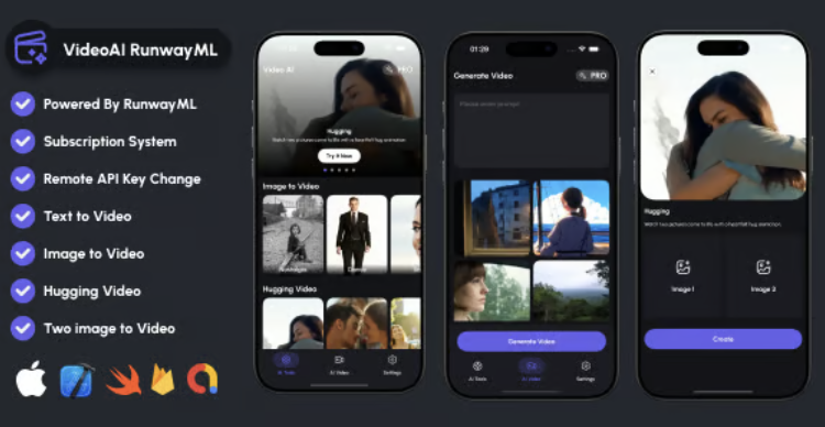 VideoAI IOS RunwayML AI Video Generate Mobile App SwiftUI IOS