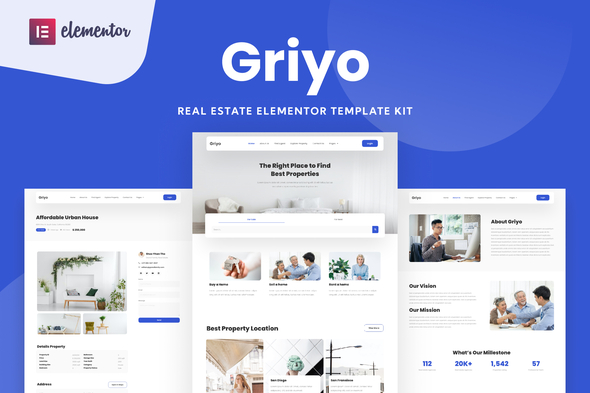 Griyo - Real Estate Elementor Template Kit