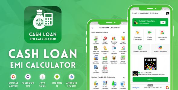 Cash Loan EMI Calculator with AdMob Ads Android