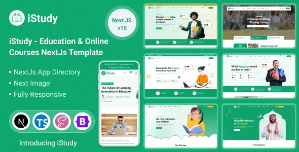 Education & Online Courses NextJs Template | iStudy