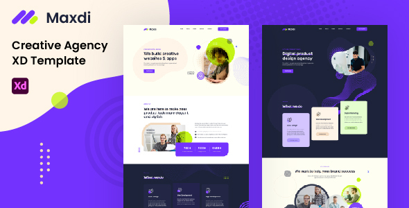 Maxdi - Creative Agency XD Template