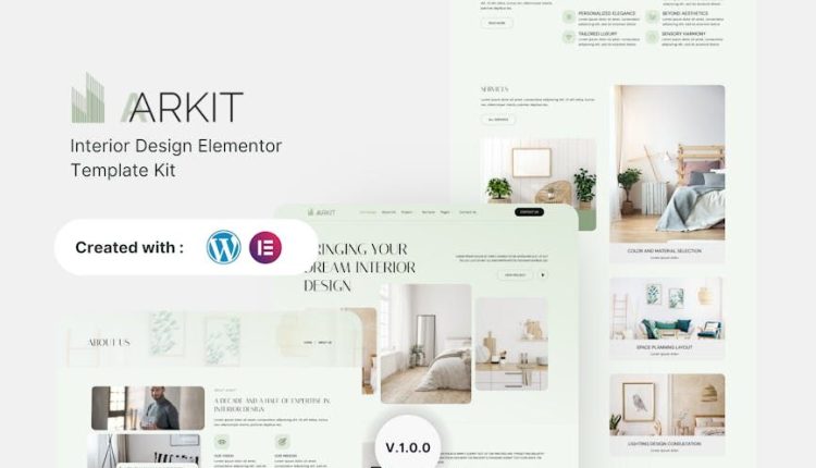 Aarkit – Interior Design Elementor Template Kit