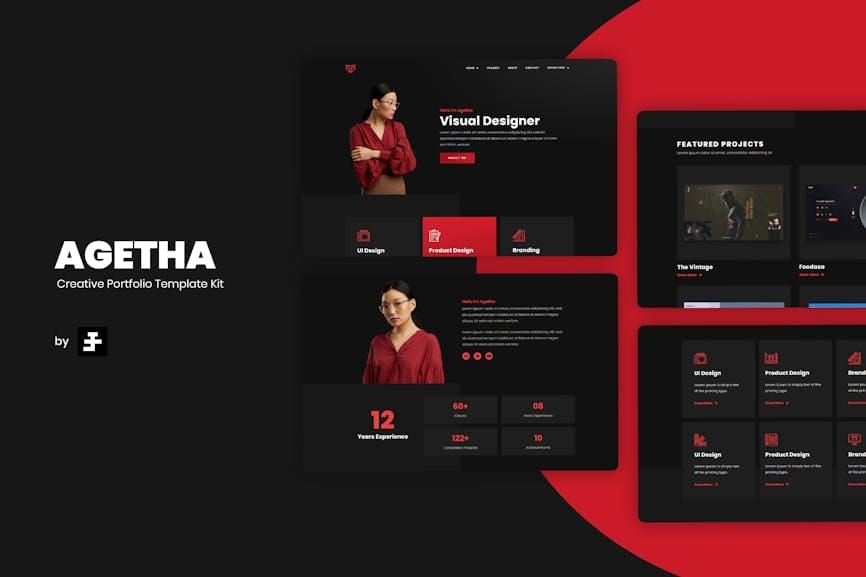 Agetha – Creative Portfolio Template Kit