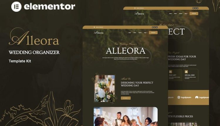 Alleora – Wedding Organizer Elementor Template Kit
