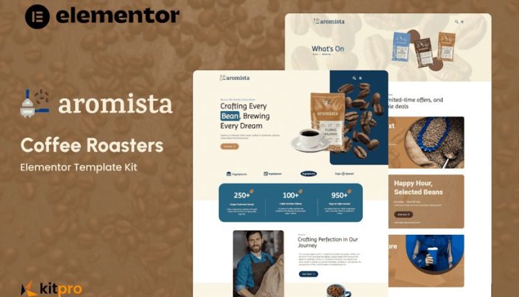 Aromista – Coffee Roasters Elementor Template Kit
