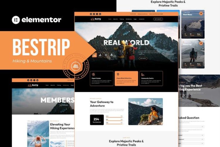 Bestrip – Hiking & Mountain Elementor Template Kit