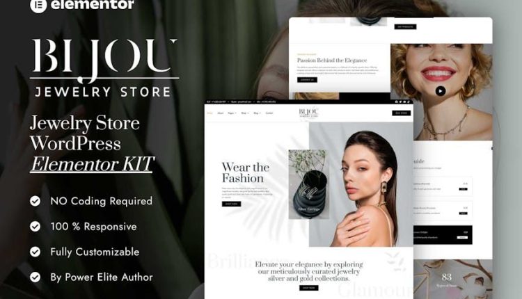 Bijou – Jewelry Store Elementor Pro Template Kit