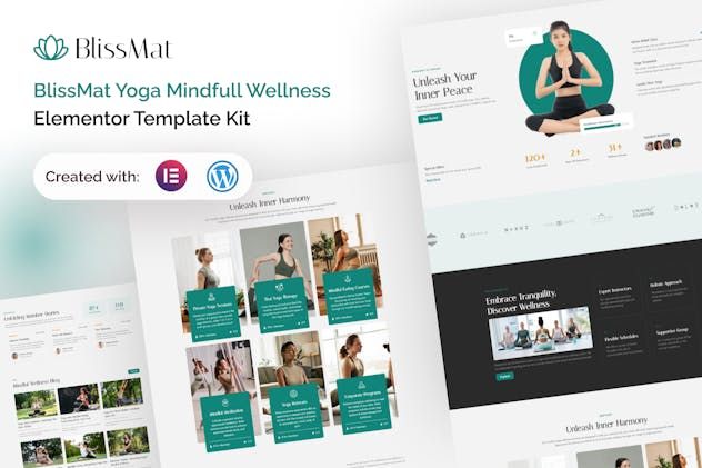 BlissMat – Yoga & Wellness Elementor Template Kit