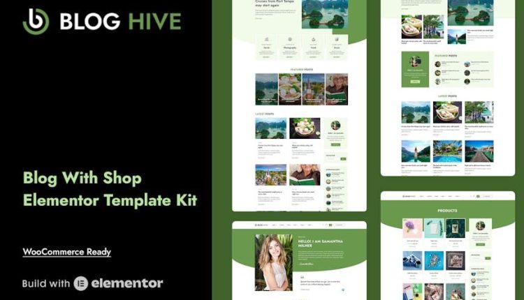 Blog Hive – Personal Blog Elementor Template Kit