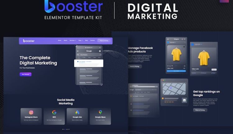 Booster – Digital Marketing Elementor Template Kit