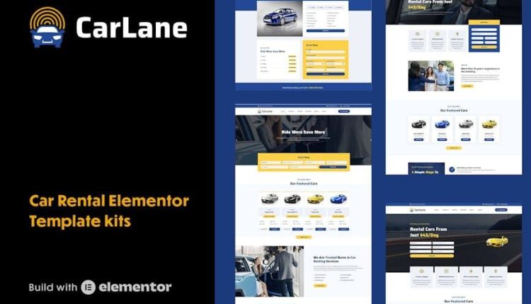 CarLane – Car Rental Elementor Template Kit