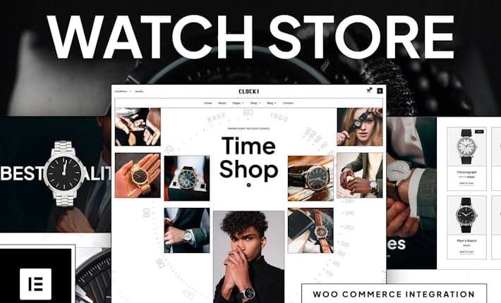 Clocki – Watch Store Elementor Pro Template Kit