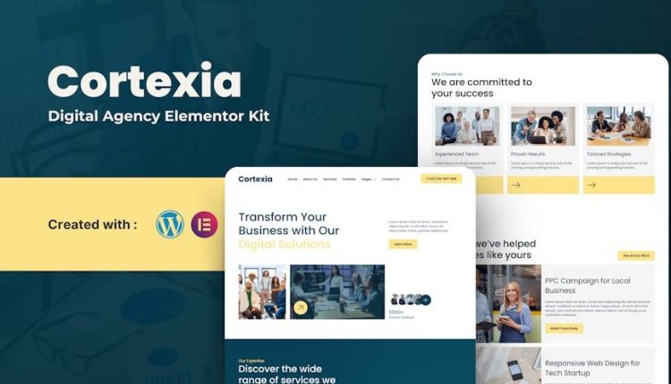 Cortexia – Digital Agency Elementor Template Kit
