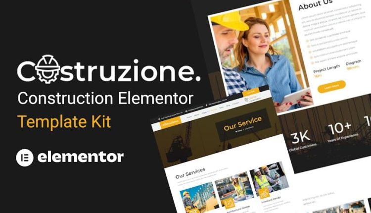 Costruzione – Construction Elementor Template Kit