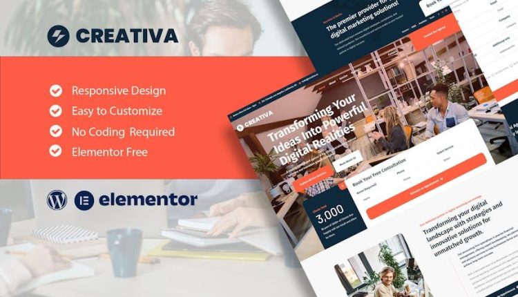 Creativa – Digital Agency Elementor Template Kit