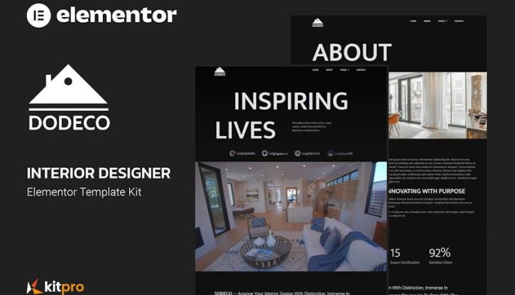 Dodeco – Interior Designer Elementor Template Kit