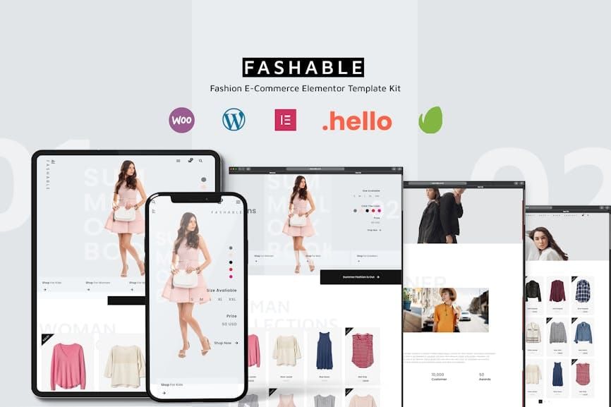 Fashable – Stylist eCommerce Elementor Template Kit