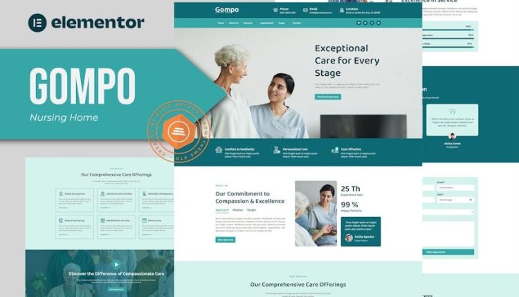 Gompo – Nursing Home Elementor Template Kit