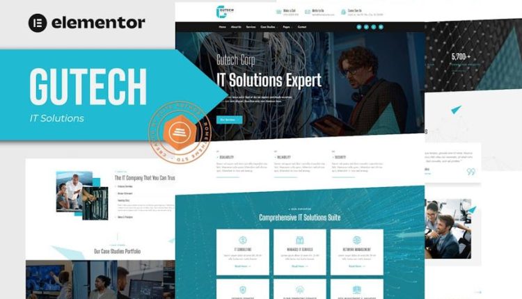 Gutech – IT Solutions Elementor Template Kit