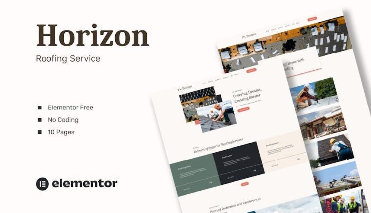 Horizon – Roofing Service Elementor Template Kits