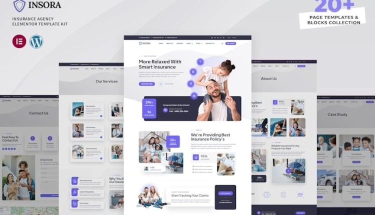 Insora – Insurance Agency Elementor Template Kit