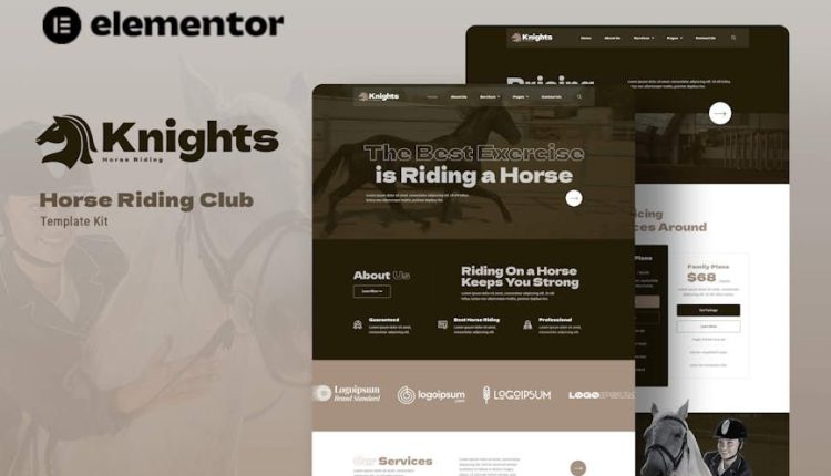 Knights – Horse Riding Club Elementor Template Kit