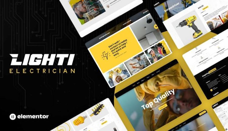 Lighti – Electrician Elementor Pro Template Kit